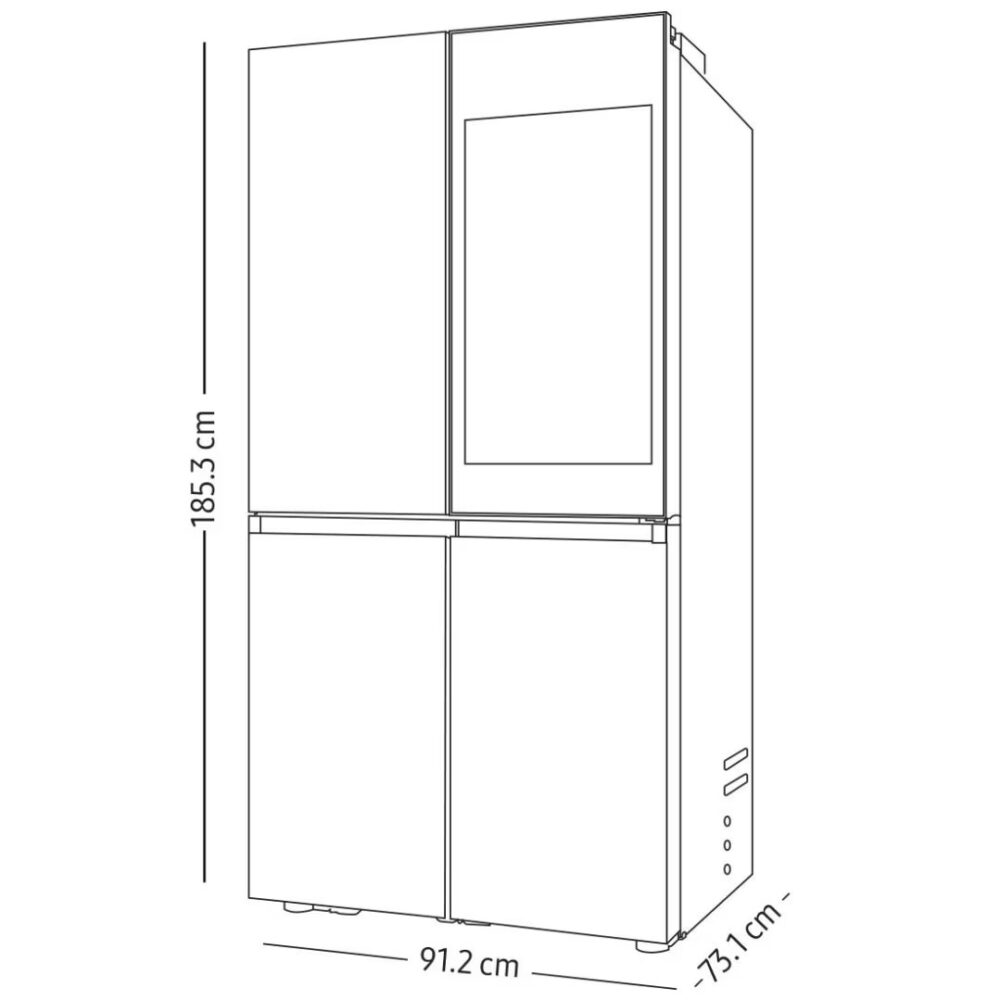 Refrigerador Samsung BESPOKE French Door 23 pies cúbicos, Auto Open Door, - Imagen 4