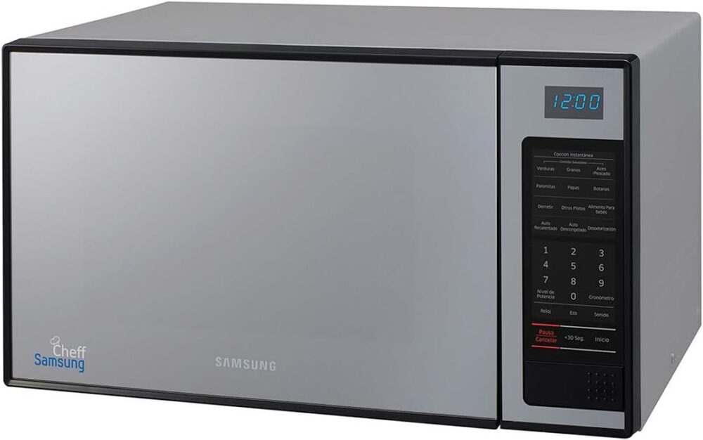 Horno de microondas Grill Samsung 1.0 pies (28 L) acabado espejo color Plata - Imagen 3